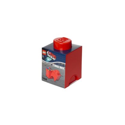LEGO úložný box 125 x 125 x 180 mm - červená
