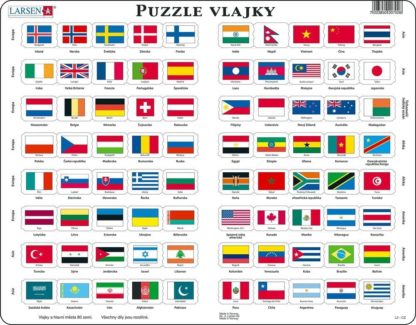 Puzzle Vlajky světa 80 dílků
