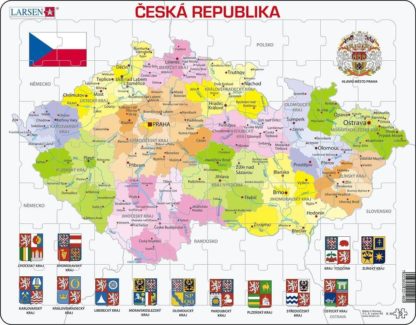 Puzzle Mapa - Česká republika 56 dílků
