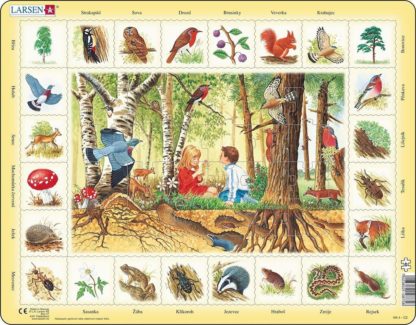 Puzzle Život v lese 48 dílků