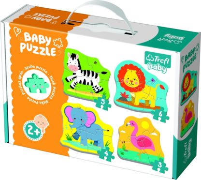 TREFL Puzzle baby Safari 4 ks v krabici 27 x 19 x 6 cm 2+