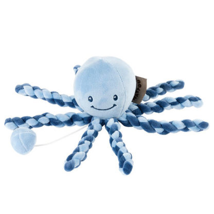 NATTOU První hračka miminka hrající chobotnička PIU PIU Lapidou navy blue - light