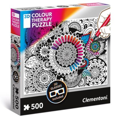 Puzzle 3D Colour therapy 500 dílků mandala