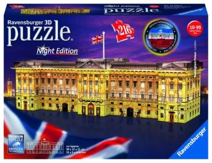 Puzzle 3D Buckinghamský palác (Noční edice) 216 dílků