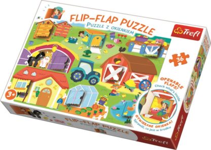 Puzzle 36 dílků Flip-flap Na farmě