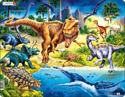 Puzzle Dinosauři z období křídy 57 dílků