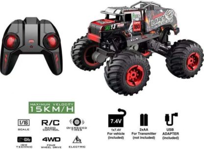 Wiky RC Auto terénní RC 29 cm - červená barva