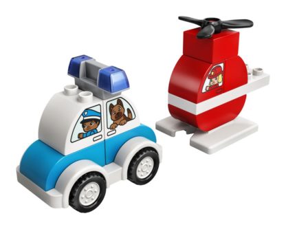 Lego Duplo Hasičský vrtulník a policejní auto