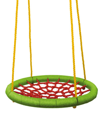 WOODY Houpací kruh (průměr 83 cm) zelenočervený
