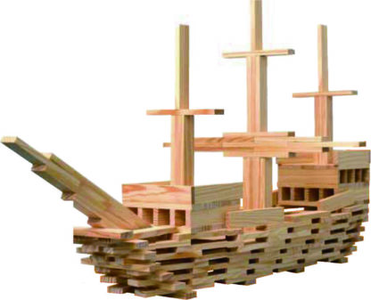 TEDDIES Prkna/Desky stavební dřevo 250 ks 18m+