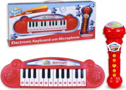 Bontempi Mini klávesnice a mikrofon Karaoke 35 x 10 x 3