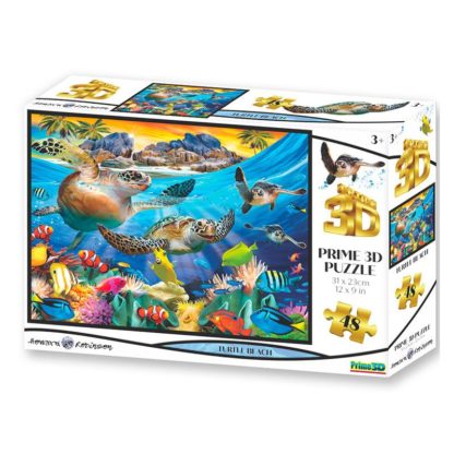 Puzzle 3D Želva 48 dílků