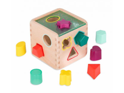 B.TOYS Kostka dřevěná s vkládacími tvary Wonder Cube
