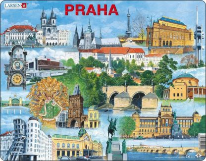 LARSEN Puzzle Praha - nejzajímavěJší atrakce 66 dílků