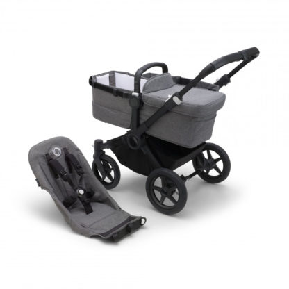 BUGABOO Donkey 5 set základní Black/Grey mélange