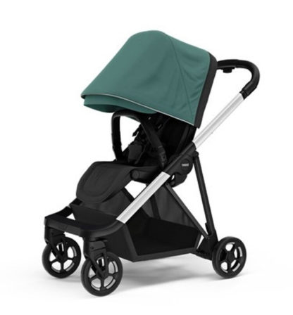 THULE Kočárek městský Shine Mallard Green on Aluminum