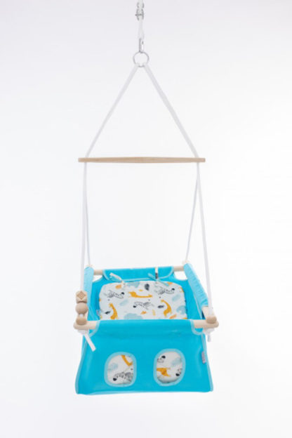 INCABABY Houpačka dětská Babyswing 0m + Zoo FW