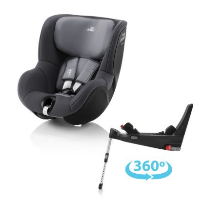 BRITAX RÖMER Autosedačka Dualfix 3 i-size Bundle Flex 5Z (61-105 cm) Midnight Grey Diamond coll.